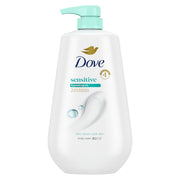 Dove Sensitive Skin Body Wash, 24hr Lotion-Soft Skin, 30.6 oz | Dove Sensitive Skin Body Wash soothes dry, sensitive skin with 24-hour hydration and a hypoallergenic formula.