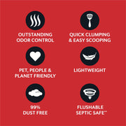 World's Best Cat Litter, Multiple Cat, Unscented, Odor Control, 15 lb Bag | Controls tough multi-cat odors and lasts 2x longer; natural corn litter, quick clumping, flushable, 99% dust free