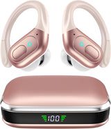 HILDCROA Wireless Earbuds, Sports Bluetooth Headphones, Running Headphones | 75Hrs Playtime Ear Buds with LED Power Display, Noise Canceling Headset, IPX7 Waterproof Earphones for Gym/Running/Workout