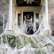1000 sqft Spider Webs Halloween Decorations with 30 Fake Spiders | Super Stretch Cobwebs for Halloween Indoor and Outdoor Party Supplies