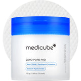 medicube Toner Pads Zero Pore Pad 2.0 for Exfoliation and Pore Care | Dual-Textured Facial Pad with 4.5% AHA Lactic Acid, 0.45% BHA Salicylic Acid - For All, Korean Skin Care, 70 Pads, 1 Pack