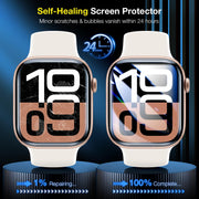 LK 6 Pack for Apple Watch Series 12/11/10 42mm Screen Protector, TPU | Anti-Scratch, Self-Healing Soft TPU Apple Watch 42mm Screen Protector, Bubble Free, HD Transparent, Touch Sensitive