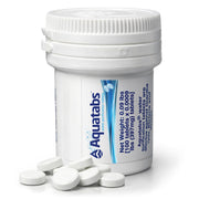 Aquatabs Water Purification Tablets, 397mg 100 Pack, Camping & Emergency | Water Filtration System for Boating, Marine, Survival Kit. Easy-to-use purifier treatment for safe drinking water