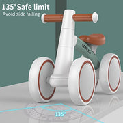 SEREED Baby Balance Bike for 1 Year Old Boy Girl, First Birthday Gift Toy | 12-24 Months Toddler Bike, First Learning Ride on Toys, 4 Silent Wheels Indoor Outdoor Baby Walker, Green