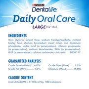 Dentalife Purina Daily Dental Chews for Large Dogs, 18 ct Pouch | Chewy, ridged texture in a tasty chicken flavor, helps reduce tartar buildup and help freshen breath