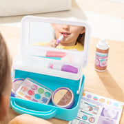 Melissa & Doug Love Your Look Pretend Makeup Kit 16-Piece Play Set | 16 Pieces, Pretend Play Makeup Kit, Lipstick, Foundation, Eye Shadow, Portable Case, Mirror, Preschool Toys for Kids, Ages 3+