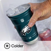 Top Cup NFL Philadelphia Eagles Aluminum Party Cups, 20oz, 20 Count | Made in the USA, Colder, Durable, Reusable, Recycleable, Dishwasher Safe