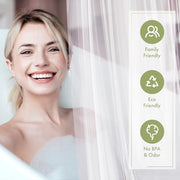 AmazerBath Shower Curtain Liner, 72x72 Clear Shower Curtain Liner, Waterproof Plastic Shower Liner, Cute Lightweight PEVA Shower Curtain for Bathroom with 3 Magnets and 12 Rustproof Metal Grommets