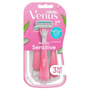 Gillette Venus Sensitive Women's Disposable Razors - Single Package of 3 Razors