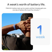 Google Fitbit Air - Screenless Activity Tracker, Obsidian | Fitness, heart rate, & sleep tracking, personalized AI-powered coaching, up to 7 days’ battery life, works with iOS & Android