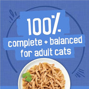 Purina Friskies Wet Cat Food Variety Pack, Shreds, 40 Pack 5.5 oz Cans | Beef, turkey and cheese, chicken and salmon, and ocean whitefish and tuna recipes in savory gravy