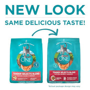 Purina ONE Tender Selects Dry Cat Food, Salmon, 7 lb Bag | Real salmon is the #1 ingredient made with carrots, peas, vitamins A and E for bright eyes, strong muscles and digestion