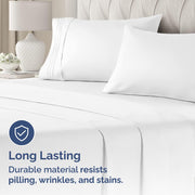 King Pillow Cases Set of 2 - Ultra Soft Cozy Pillowcase Covers - White | Hotel Quality, Comfortable Bedding for Women, Men, Kids & Teens, Machine Washable Pillow Protectors, 2 Piece Set, King Size