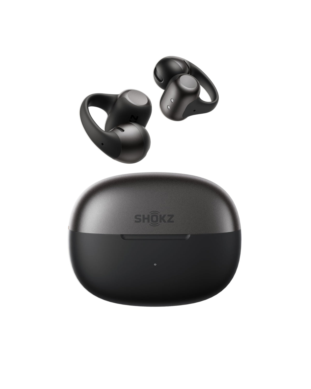 SHOKZ OpenDots 2 Open-Ear Clip-On Earbuds, Black, Dolby Audio, 3 Mics | Rich bass with Dolby Audio; 3-mic clear calls; 40H listening; IP57; Bluetooth 6.1; Travel/City walk/Commuting/Yoga/Pilates