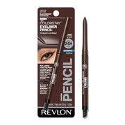 Revlon ColorStay Pencil Waterproof Eyeliner, 202 Black Brown, 0.01 oz | Waterproof pencil eyeliner with built-in sharpener. Smudge-proof, long-lasting, intense matte color.