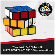 Rubik's Cube The Original 3x3 Puzzle Cube & Brain Teaser Fidget Toy | The World's Best-Known Puzzle, An Iconic STEM Toy That Enhances Spatial Awareness & Algorithmic Thinking Skills, Ages 8+