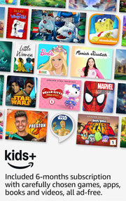 Amazon Fire HD 8 Kids Pro tablet, ages 6-12. Bright 8" HD screen, includes ad-free content, parental controls, 13-hr battery, slim case for older kids, 64GB, Hello Teal, (2024 release)
