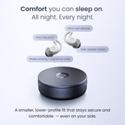 Ozlo Sleepbuds® 2 - Sleep Earbuds, Snoring & Noise Masking Headphones | All-Night Side-Sleeper Comfort, Ultra Small Fit, 14-hr Battery, 50+ Sleep Sounds, In-Ear Alarm, Smart Case Sleep Insights