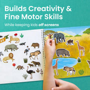 Cupkin Animal Habitats Sticker Book | 12 Coloring & Activity, 500+ Stickers | Spiral-bound kids craft format with 12 activity scenes, 12 art pages, side-by-side viewing and easy-peel design for ages 2–8
