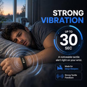 Ulvixar Vibrating Alarm Watch for Heavy Sleepers,Silent Wake up Alarm Wrist | Powerful Wrist Vibrating Alarm,For Hearing impaired,20-Day Battery,Comfort Silicone Loop,Ideal For Couples,Shared Space，Dorms