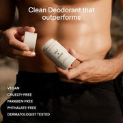 Salt & Stone Aluminum-Free Deodorant, Women & Men Santal & Vetiver 2.6 oz | Extra Strength 48 Hour Protection, Gender Neutral Scent, Made with Niacinamide, Spirulina, Magnesium & Antioxidants