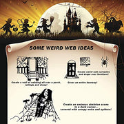 1000 sqft Spider Webs Halloween Decorations with 30 Fake Spiders | Super Stretch Cobwebs for Halloween Indoor and Outdoor Party Supplies