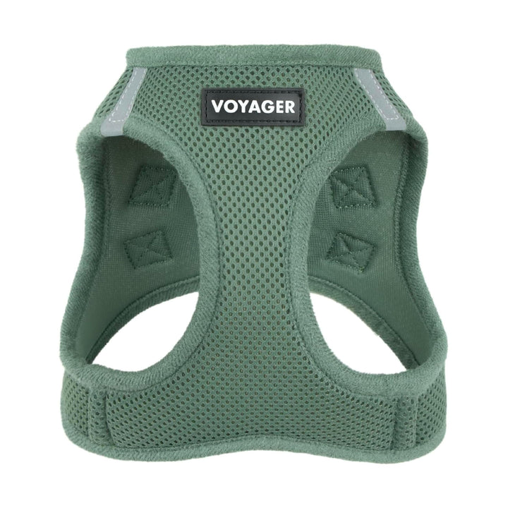 Voyager Step-in Air Dog Vest Harness - Moss Green, Small | 14.5-16" in Chest, Reflective Bands, All Weather Breathable Air Mesh, Cats Compatible, Lightweight, Fast Drying