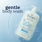 Ivory Body Wash Designed for the Whole Family, Original Scent, 35 fl oz | Gentle Formula for Sensitive Skin | Free of Dyes, Parabens, & Phthalates | Plant-Based Cleaning Power Designed for Skin's pH