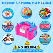 Nulink Electric Balloon Pump, Portable Electric Balloon Blower Machine Balloon Air Pump Dual Nozzle 110V 600W Balloon Inflator for Party Decorations