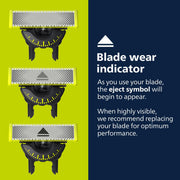Philips Norelco OneBlade 360 Replacement Blades, 3 Pack | Genuine OneBlade 360 Blades, Stainless Steel, 360 Flex, Trim Edge and Shave, Up to 12-Month Supply, QP430/80