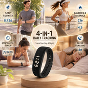 Ulvixar Vibrating Alarm Watch for Heavy Sleepers,Silent Wake up Alarm Wrist | Powerful Wrist Vibrating Alarm,For Hearing impaired,20-Day Battery,Comfort Silicone Loop,Ideal For Couples,Shared Space，Dorms