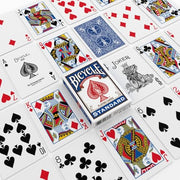 Bicycle Playing Cards 2 Pack Standard Poker Size Red and Blue | Air-cushion finish, Over 130 years trusted, 52 cards plus 2 Jokers per deck, Great for poker and rummy