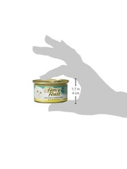 Purina Fancy Feast Seafood Classic Pate Variety Pack, 3 oz Cans, 30-Pack | Grain free wet cat food made with no artificial colors or preservatives, 100 percent complete and balanced