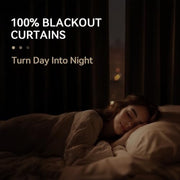 Linen Total Blackout Curtains for Bedroom Living Room 84 Inch, Cream | 100% Blackout Shield Linen Textured Back Tab/Rod Pocket Drapes, Thermal Insulated Blackout Curtains 2 Panels Set, 50"W x 84"L