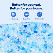 PetSafe ScoopFree Premium Crystal Litter, Fresh Scent, 4.3 Lb Bag, 2 Pack | Ultra-Absorbent Crystal Cat Litter, 5x Faster Odor Control, 99% Dust-Free, Low Tracking, Refills Any Cat Box or Tray