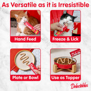 Delectables Squeeze Up Variety Pack, Creamy Squeezable Puree, Lickable Wet Cat Treats, Grain Free, No Added Fillers, No By-Products, No Added Preservatives, 0.5 Ounces Tube, 24 Tubes Total