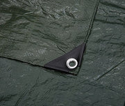 Amazon Basics Waterproof Multipurpose Camping Tarp with Reinforced Corners and Edges, Protective Cover, 9.5 x 11.3 Feet, Dark Green