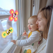 ALASOU Suction Cup Spinner Airplane Travel Toys for 1 Year Old Boy Girl | Spinning Top 12 18 Months,1 2 Year Old Boy Birthday Gift,Baby Bath Toy for Kids Ages 1-3,Sensory Toy for Infant Toddlers