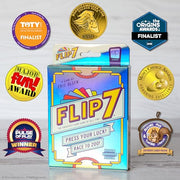 USAOPOLY Flip 7 Card Game, The Ultimate Blend of Press Your Luck Strategy | Fast-Paced Addictive Card Game, Quick to Learn & Easy to Teach, 3+ Players, Ages 8+