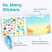 Cupkin Animal Habitats Sticker Book | 12 Coloring & Activity, 500+ Stickers | Spiral-bound kids craft format with 12 activity scenes, 12 art pages, side-by-side viewing and easy-peel design for ages 2–8