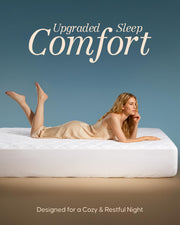 Queen Mattress Pad, Quilted Mattress Protector Topper fits 16" Deep Pocket | White, Soft Breathable Fitted Mattress Cover, Noiseless, Machine Washable for Home & Hotels by Utopia Bedding