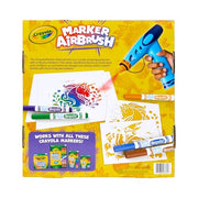 Crayola Marker Airbrush Spray Art Kit, 8 Washable Markers, 5 Stencils | Arts & Crafts Toys for Kids, Birthday, Holiday Gifts for Girls & Boys 6+, Battery-Powered Sprayer Kids Activities