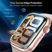 LK 6 Pack for Apple Watch Series 12/11/10 42mm Screen Protector, TPU | Anti-Scratch, Self-Healing Soft TPU Apple Watch 42mm Screen Protector, Bubble Free, HD Transparent, Touch Sensitive