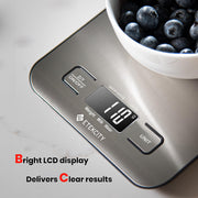 Etekcity Food Kitchen Scale, Digital Grams and Ounces, 11lb | Tare function, ideal for baking, weight loss, keto, meal prep, packages, liquids and jewelry, 304 Stainless Steel