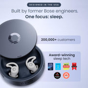 Ozlo Sleepbuds® 2 - Sleep Earbuds, Snoring & Noise Masking Headphones | All-Night Side-Sleeper Comfort, Ultra Small Fit, 14-hr Battery, 50+ Sleep Sounds, In-Ear Alarm, Smart Case Sleep Insights