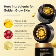 medicube Capsule Cream with Deep Vitamin C for Uneven Skin Tone & Texture | Visibly Improves Uneven Tone & Rough Texture with Vitamin C Capsules - Hydrating Gel Cream for Smooth, Radiant Skin, 1.94 oz.