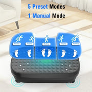 AXV Vibration Plate Exercise Machine Fitness Platform Body Vibrating Board | Curved Design 200W Powerful Oscillating 120 Level Shake Plate for Lymphatic Drainage Recovery Whole Body Toning With Handles