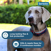 Seresto 8-Month Flea & Tick Collar for Large Dogs Over 18 lbs., 1ct