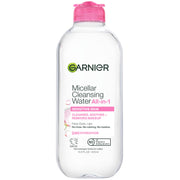 Garnier Micellar Water, Hydrating Facial Cleanser & Makeup Remover, Suitable for Sensitive Skin, Vegan, Cruelty Free, 13.5 Fl Oz (400mL), 1 Count