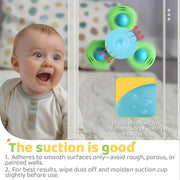 ALASOU Suction Cup Spinner Airplane Travel Toys for 1 Year Old Boy Girl | Spinning Top 12 18 Months,1 2 Year Old Boy Birthday Gift,Baby Bath Toy for Kids Ages 1-3,Sensory Toy for Infant Toddlers